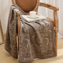 Axyaa Paisley Pattern Throw Blanket - Soft, Cozy, Jacquard Sofa Cover