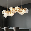 Axyaa Nordic Gold Glass Pendant Light - Luxury Modern Dining Room Lighting