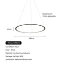 Axyaa Nordic Minimalism Circle Ring LED Pendant Lights Chandeliers for Home Decor