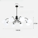 Axyaa Glass Pendant Lights for Kitchen Island Dining Living Room - LED Chandelier Ceiling Lamp Fixtures