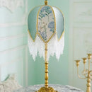 Axyaa Crystal Tassel Table Lamp LED Gold Lustre Elegant Bedrooms Princess Villa Decor