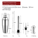 Axyaa Stainless Steel Cocktail Shaker Set with Stand
