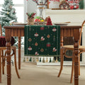 Axyaa Snowflake Jacquard Table Runner: Festive Décor for Winter Home
