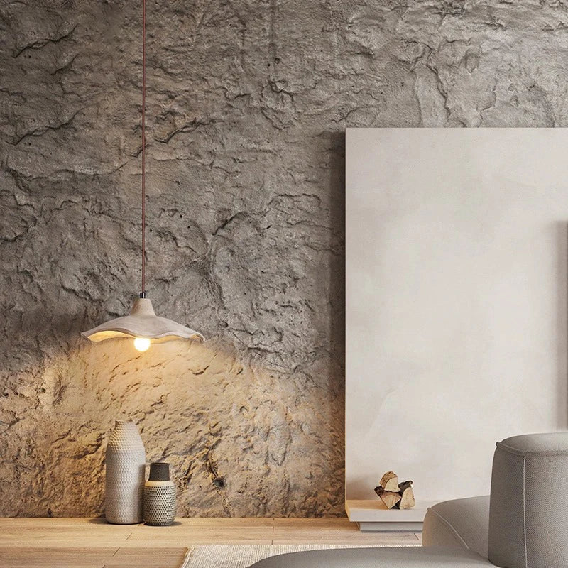 Axya Pendant Light: Concrete Chandelier for Bedroom, Restaurant, Bar & Loft