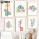Axyaa Human Anatomy Skeleton Canvas Wall Art for Medical Office Decor