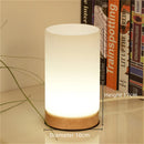 Axyaa Solid Wood Bedside Lamp for Bedroom Nightstand and Living Room