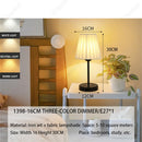 Axyaa Nordic Retro Pleated Table Lamp LED Night Light for Bedroom and Home Decor