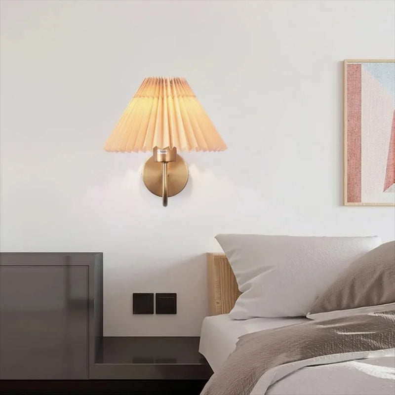Axyaa Umbrella Style Retro Wall Lamp for Home Decor