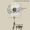 Axyaa LED Round Stone Wall Lamp for Bedroom Interior Lighting