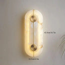 Axyaa Marble Wall Lamp Bedroom Living Room Copper Alabaster Lighting
