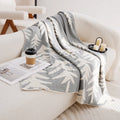 Axyaa Winter Christmas Tree Knitted Sofa Blanket Cozy Multifunctional Universal Blanket
