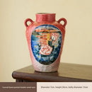 Axyaa Hand-Painted Window Hydroponic Flower Vase for Living Room Entrance