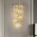 Axyaa Crystal Wall Lamp: Modern Luxe Sconce for Bedroom, Staircase, Living Room & Home Decor