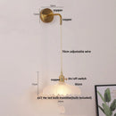 Axyaa LED Wall Lights Bar Clear Glass Bedside Lamp Stair Light Fixtures