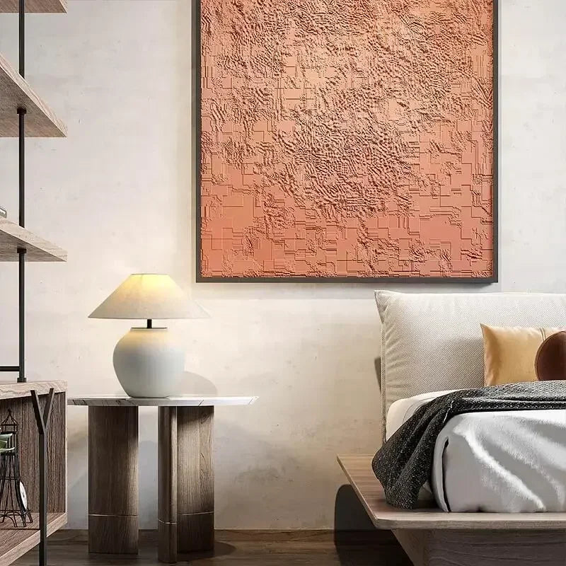 Axyaa Retro Ceramic Floor and Table Lamps for Bedroom and Living Room Decor