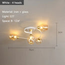 Axyaa Modern Glass Ceiling Light for Living Room - Minimalist Home Lighting