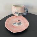 Cute Cat Coffee Cup Set by Axyaa