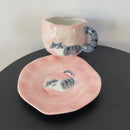 Cute Cat Coffee Cup Set by Axyaa