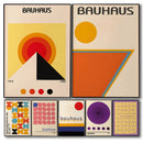 Yellow Orange Pyramid Geometric Canvas Poster for Modern Home Decor by Axyaa