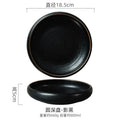Axyaa Japanese Style Soup Salad Sashimi Plate Set Kitchen Tableware Pottery