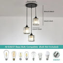 Axyaa Crystal Pendant Light for Kitchen Bedroom Living Room Chandelier
