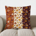 Axyaa Autumn Leaves Pattern Decorative Pillow Cover for Sofa, Bedroom, Car
