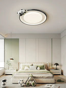 Axyaa Cartoon Panda Ceiling Light for Kids' & Master Bedrooms, Creative Design