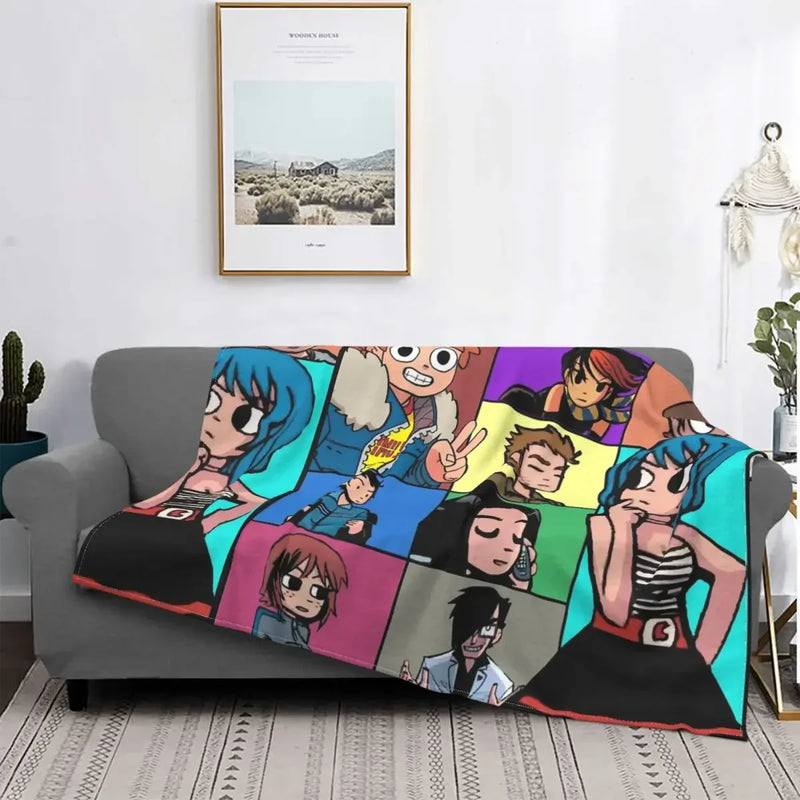Axyaa Scott Pilgrim Fleece Blanket-Must-Have for Spring/Autumn