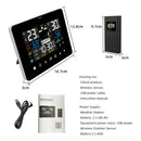 Axyaa Weather Station Clock with Touch Screen, Temperature, Humidity, and Outdoor Sensor