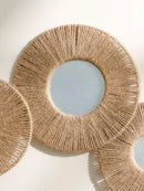 Boho Macrame Mirror Wall Hanging by Axyaa - Handmade Jute Rope Decor for Home