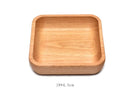 Axyaa Wooden Fruit Salad Bowl Plate, Retro Tableware Tea Tray, Dessert Snack Plate