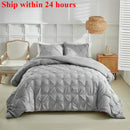 Axyaa Floral Pulling Quilt Set - Spring/Summer 3-Piece Core Pillowcase, Simple & Fashionable