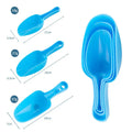 Axyaa Plastic Ice Shovel Set For Baking & Kitchen - 3 Piece Candy Colors