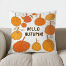 Axyaa Autumn Pumpkin & Leaf Throw Pillow - Sofa Bedroom Car Cushion Cover