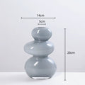 Axyaa Geometric Glass Vase for Flower Arrangement and Home Decoration