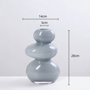Axyaa Geometric Glass Vase for Flower Arrangement and Home Decoration