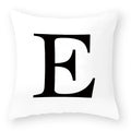 Axyaa Polyester Alphabet Cushion Cover 45X45cm for Home Sofa Decor