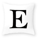 Axyaa Polyester Alphabet Cushion Cover 45X45cm for Home Sofa Decor