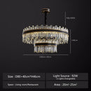 Axyaa European Crystal Chandelier: Elegant Lighting for Home