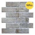 Axyaa 3D Faux Brick Wall Sticker 10pcs Set for Home Decor, 30 x 30cm