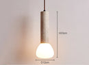 Axyaa Travertine Stone LED Pendant Light for Bedroom Living Dining Room