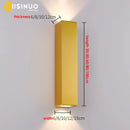 Axyaa Gold Stainless Steel Outdoor LED Wall Lamp IP67 Waterproof Sconce