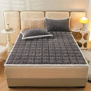 Axyaa Thick Fleece Bed Blanket & Mattress Pad for Winter - Double Bed Protectant