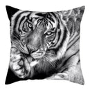 Axyaa Tiger Lion Pillow Case for Home Sofa Decor - Animal Throw Cover