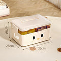Axyaa Stackable Storage Box Organizer with Lid: Toys, Snacks, Books, Sundries Home Organization