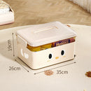 Axyaa Stackable Storage Box Organizer with Lid: Toys, Snacks, Books, Sundries Home Organization