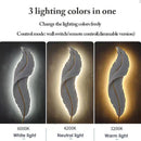 Axyaa Modern Feather Resin LED Wall Sconces for Bedroom, Living Room, and Hallway Decor