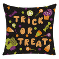 Axyaa Halloween Spider Pillowcase Black Castle Owl Thanksgiving Square Cushion Cover