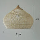 Axyaa Rattan Pendant Lights: Vintage Kitchen Dining Room Luminaries