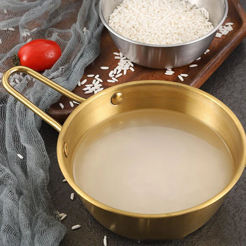 Axyaa Stainless Steel Golden Rice Wine Bowl Set - Seasoning Dishes Snack Cups